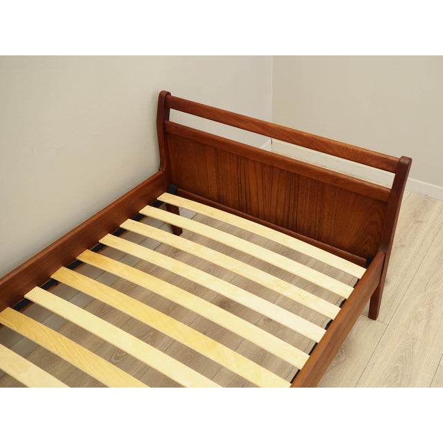 Danish Teak Bed, Denmark, 1970s For Sale - Image 4 of 16