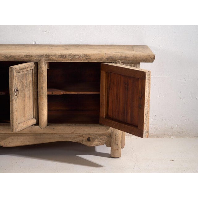 Antique Distressed Elm Sideboard For Sale - Image 9 of 12
