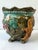 Earthenware cachepot / Origin: Onnaing, Northern France Height: 22 cm Diameter: 22 cm Inner diameter: 18 cm...