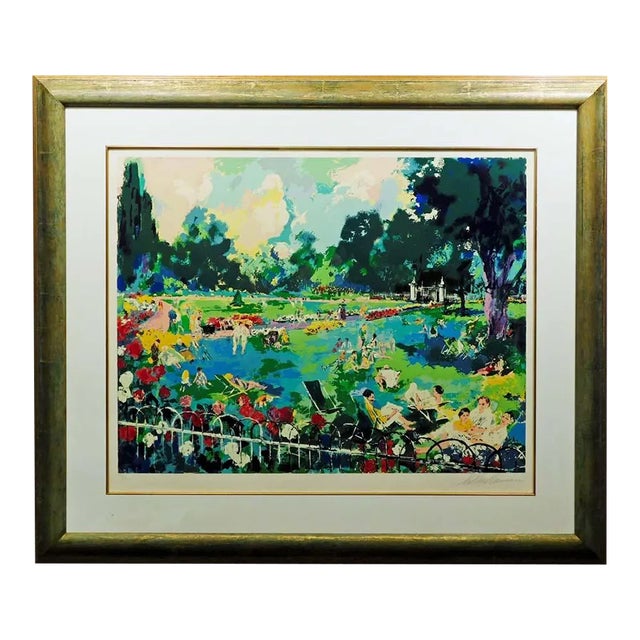 LeRoy Neiman "Regents Park" Hand Signed Serigraph Art For Sale