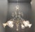 Large venetian murano art glass chandelier 1960’s mouth blown venetian glass created by master glass blowers. height...