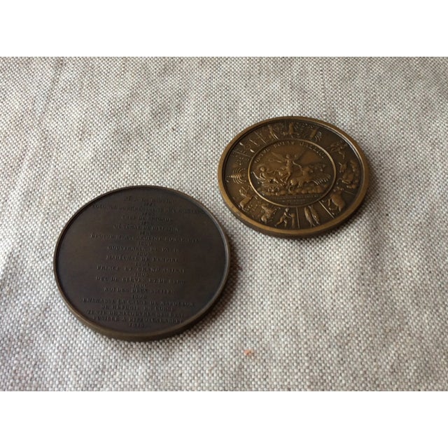 19th Century French Bronze Portrait Medallions of Louis XIII - Museum Quality For Sale - Image 6 of 8