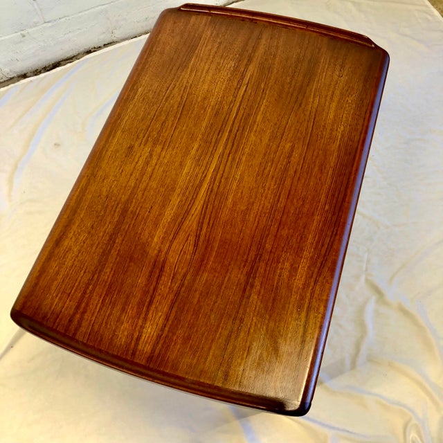 Mid 20th Century In Style of Aage Madsen Design Rolling Bar Cart for Drylund For Sale - Image 9 of 9