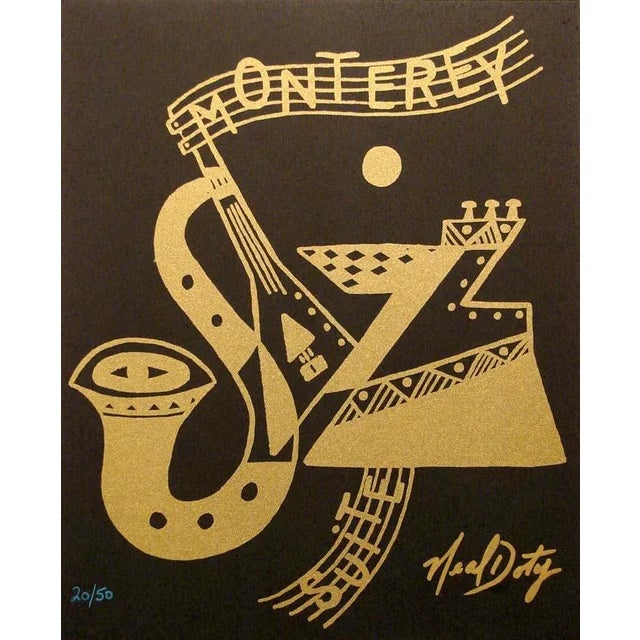 1990s Neal Doty Monterrey Jazz 6pc Set Music Suite Signed Fine Art For Sale - Image 18 of 18