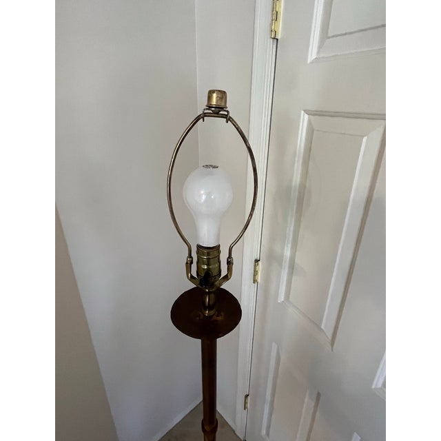 Metal 1940’s Style French Brutalist Floor Lamp For Sale - Image 7 of 12