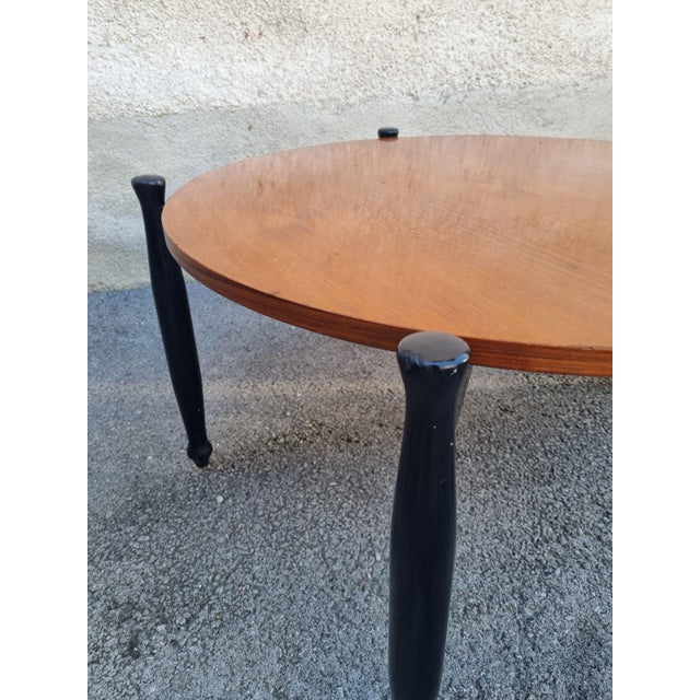Black Mid-Century Coffee Table by Ilmari Tapiovaara for La Permanente Mobili Cantú, Italy, 1960s For Sale - Image 8 of 11