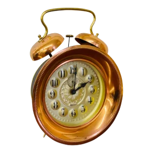Vintage Mid-Century W. Germany Europa Double Bell Alarm Clock