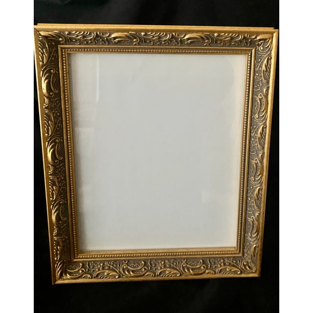 Vintage Burnes of Boston "Palermo Gold" Gold Ornate Filigree Wood Picture Frame. For Sale - Image 13 of 18