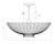 Transitional AERIN for Visual Comfort Signature Hampton Medium Chandelier in Burnished Silver Leaf For Sale - Image 3 of 3