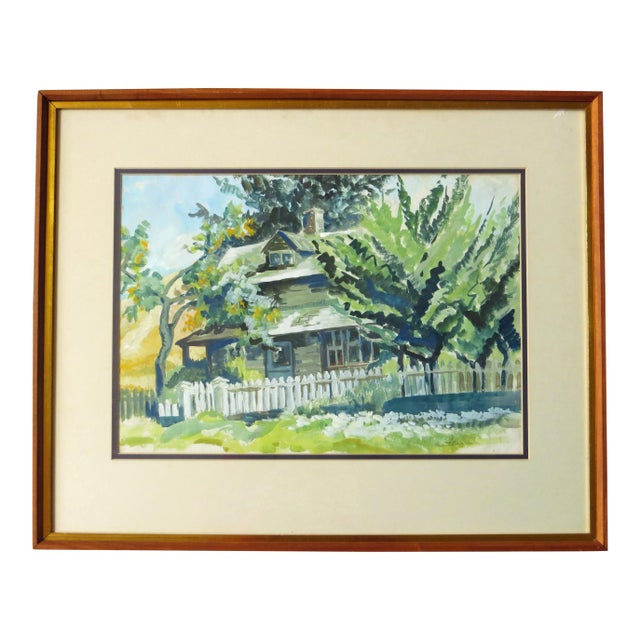 Ruth Armer San Francisco Bay Area Modernist Landscape Painting For Sale