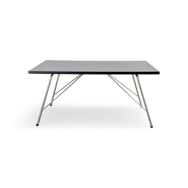 Mid-Century Black Folding Coffee Table For Sale - Image 10 of 10