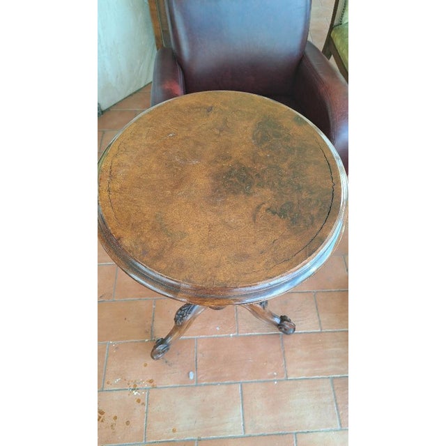 Victorian Coffee Table with Column Base, 1800s For Sale - Image 5 of 8