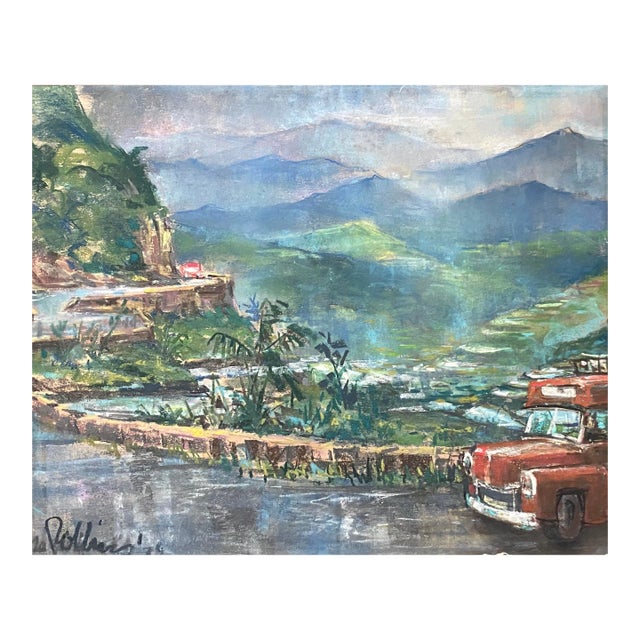 1979 Martin Rollins Appalchian Mountain Landscape For Sale