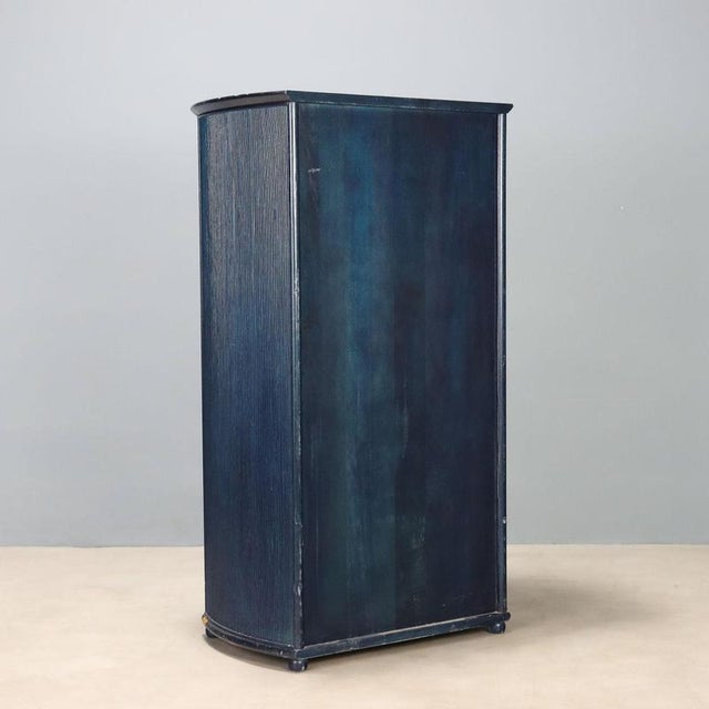 Blue Chest of 8 Drawers by Roberti Rattan For Sale - Image 8 of 9