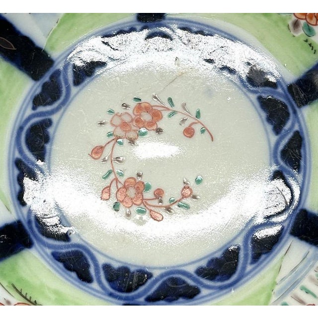 Antique 19th Century Japanese Imari Scalloped Bowl Meiji Kinrande Porcelain - 8.5” For Sale In Portland, ME - Image 6 of 15