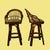 Late 20th Century Set of 3 Bent Rattan Barstools For Sale - Image 5 of 5