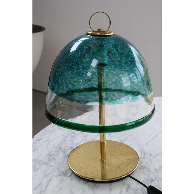 Large Mushroom Table Lamp in Murano Glass from Leucos, Italy, 1960s For Sale - Image 6 of 8