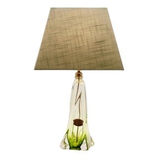 Crystal Table Lamp from Val Saint Lambert, 1953 For Sale