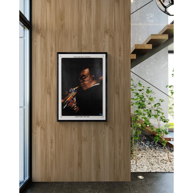 The Piece This original 1975 Polish poster celebrates the legendary jazz saxophonist Charlie Parker (1920-1955). Designed...