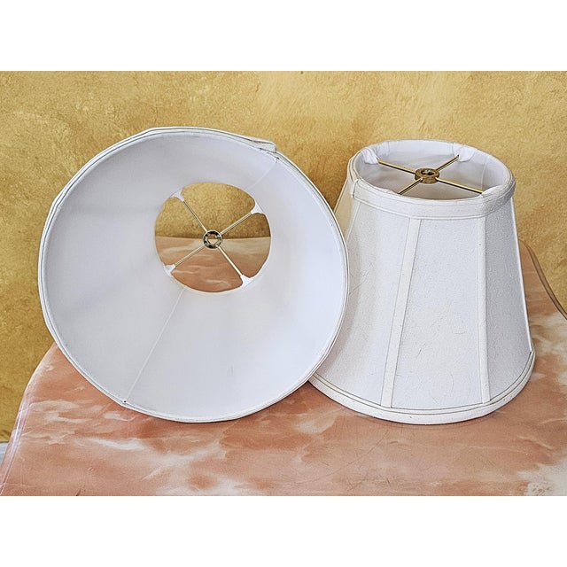 Vintage Chinoiserie Porcelain Bird & Floral Table Lamps With Shades - a Pair For Sale - Image 15 of 18