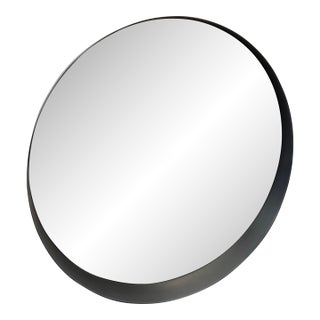 Contemporary Round Metal Mirror For Sale