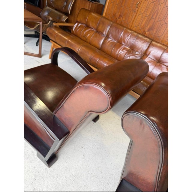 Art Deco Chairs by Jindřich Halabala, Set of 2 For Sale - Image 9 of 18