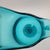 Vintage Le Smith MCM Aqua Glass Pitcher Candleholder Vase Simplicity Design For Sale - Image 10 of 10