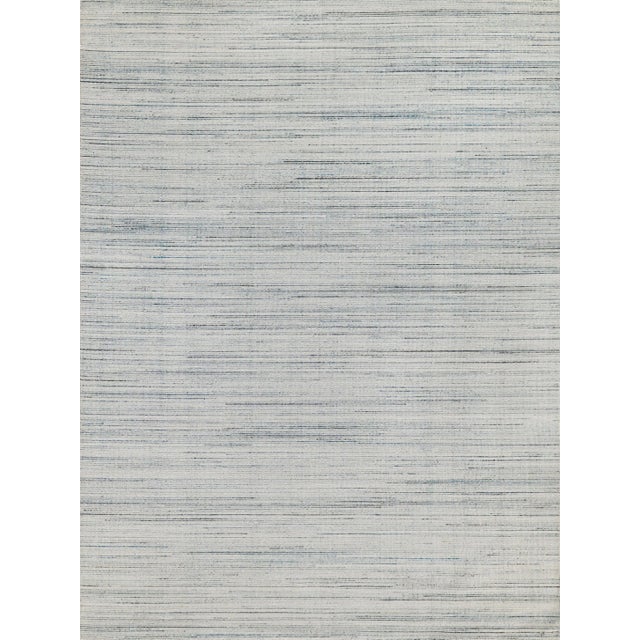 Blue Exquisite Rugs Carmen Handmade PET Yarn Blue Rug-8'X10' For Sale - Image 8 of 8
