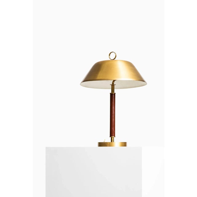 Vintage Brass Table Lamp from Falkenbergs Belysning For Sale - Image 9 of 9
