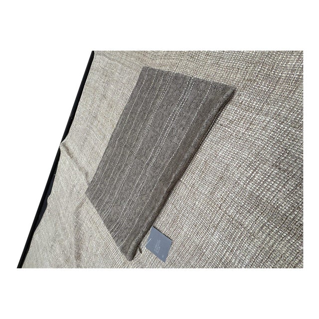 Rh Restoration Hardware Kuba Cloth Pickstitch Pillow Cover - Lumbar For Sale
