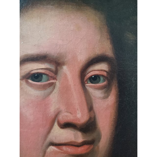 Antique 18th Century Oil Painting Portrait Follower of Sir John Baptist Medina - Unsigned For Sale - Image 4 of 17