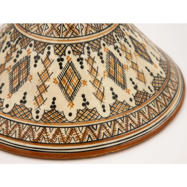 Ceramic 1930s Moroccan Tajine Top For Sale - Image 7 of 9