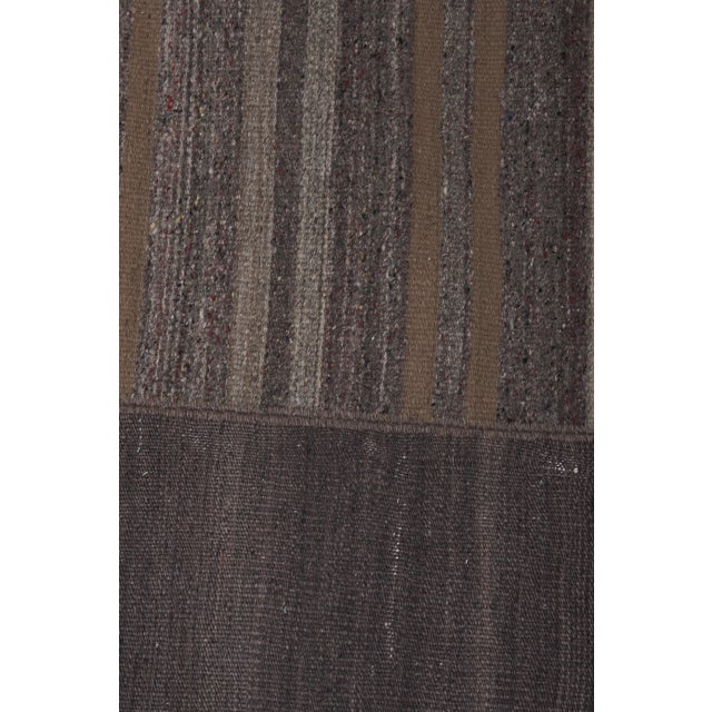 1960s 1960s Oversize Bohemian Striped Wool Kilim Rug 9'5'' X 9'7'' For Sale - Image 5 of 12