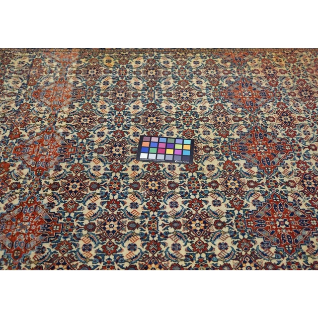 Red Antique Tabriz Rug 4'8'' x 6'9'' For Sale - Image 8 of 10