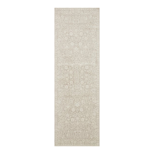 Amber Lewis x Loloi Zuma Sand / Stone 2'-7" x 7'-9" Runner Rug For Sale