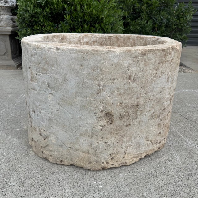 Antique Limestone Trough A one-of-a-kind hand-carved limestone trough naturally textured, lightly weathered finish....
