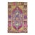 Vintage Zabihi Collection Purple Turkish Anatolian Small Rug - 2'11" x 4'2" For Sale