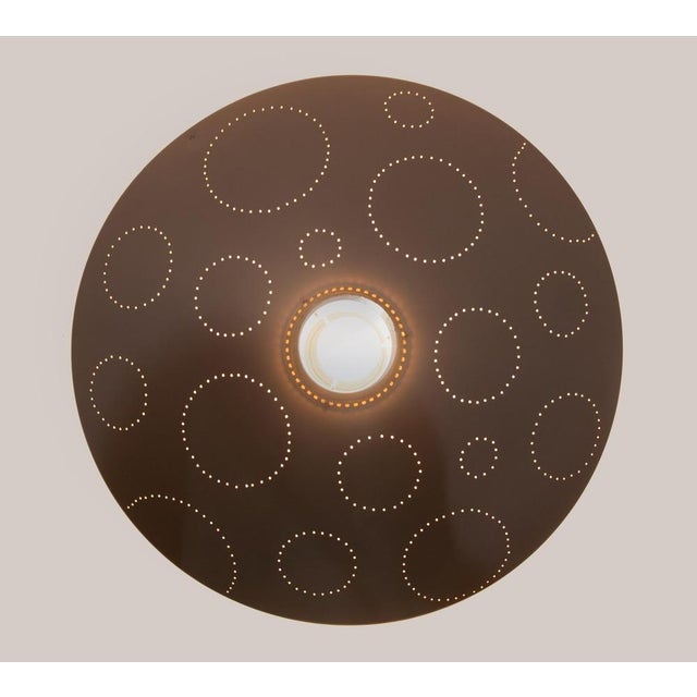 Swiss Flush Mount in Glass and Brass from Belmag, 1950s For Sale - Image 3 of 15