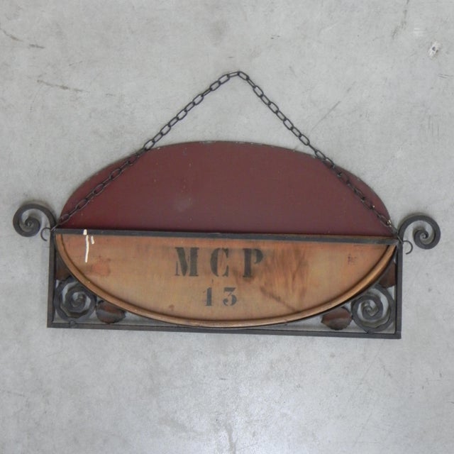 Art Deco Mirror in Steel Frame, 1930s For Sale - Image 11 of 12