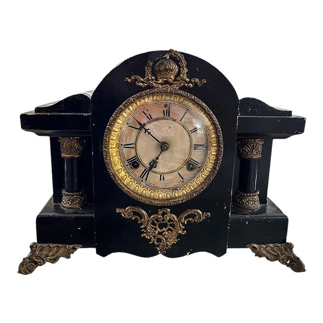 Late 19c Mantle Clock For Sale