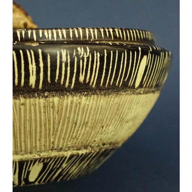 Italian Futuristic Glazed Ceramic Bon Bon Holder by Nicolaj Diulgheroff for MGA of Albisola, 1920s For Sale - Image 18 of 18