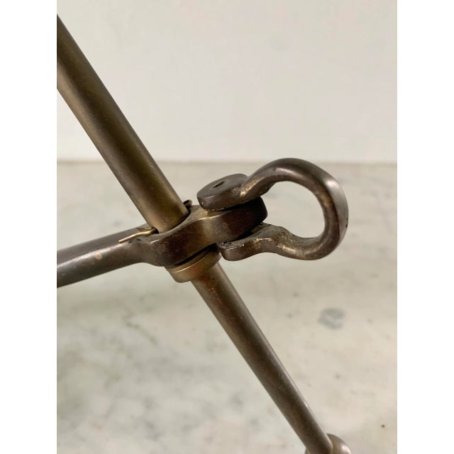 1980s Vintage Brass Anchor Paperweight For Sale - Image 5 of 9