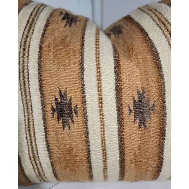 Native American Earl;y Navajo Navajo Indian Weaving Pillow For Sale - Image 3 of 6