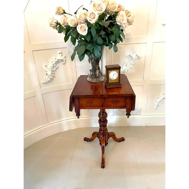 Antique Victorian Elm Freestanding Centre Table For Sale - Image 4 of 13