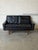 Black Leather Loveseat Mid-Century Modern 1960s For Sale - Image 11 of 11