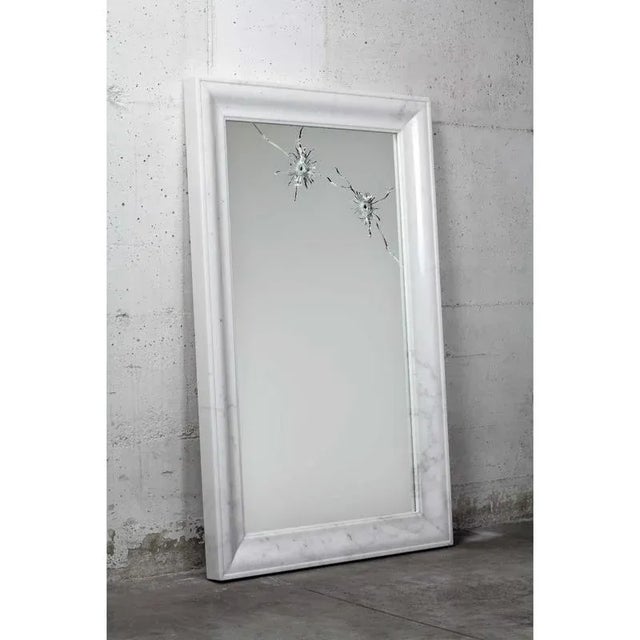 Not Yet Made - Made To Order Seven Years Square Wall Mirror with Marble Frame by Barberini & Gunnell For Sale - Image 5 of 9