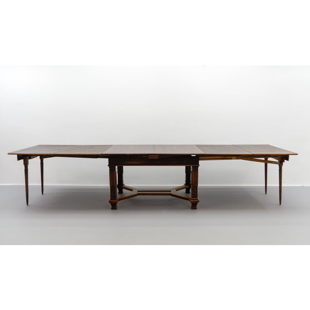 The table has a phenomenal mechanism for extending its surface area. Table width when collapsed: 135cm. Extended widths:...