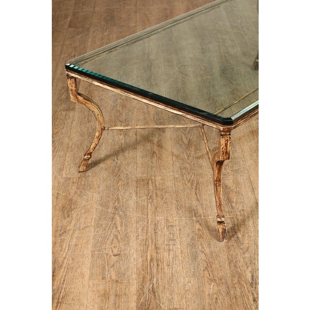 2000 - 2009 Minton Spindell 'Durant' Glass Top Iron Coffee Table For Sale - Image 5 of 18