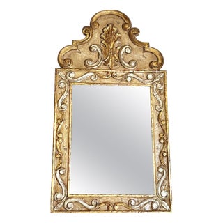 Patinated Wood Mirror, France, 20th Century For Sale