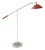 Vintage Floor Lamp in Red Marble with Brass and Metal from Stilnovo, 1950 For Sale